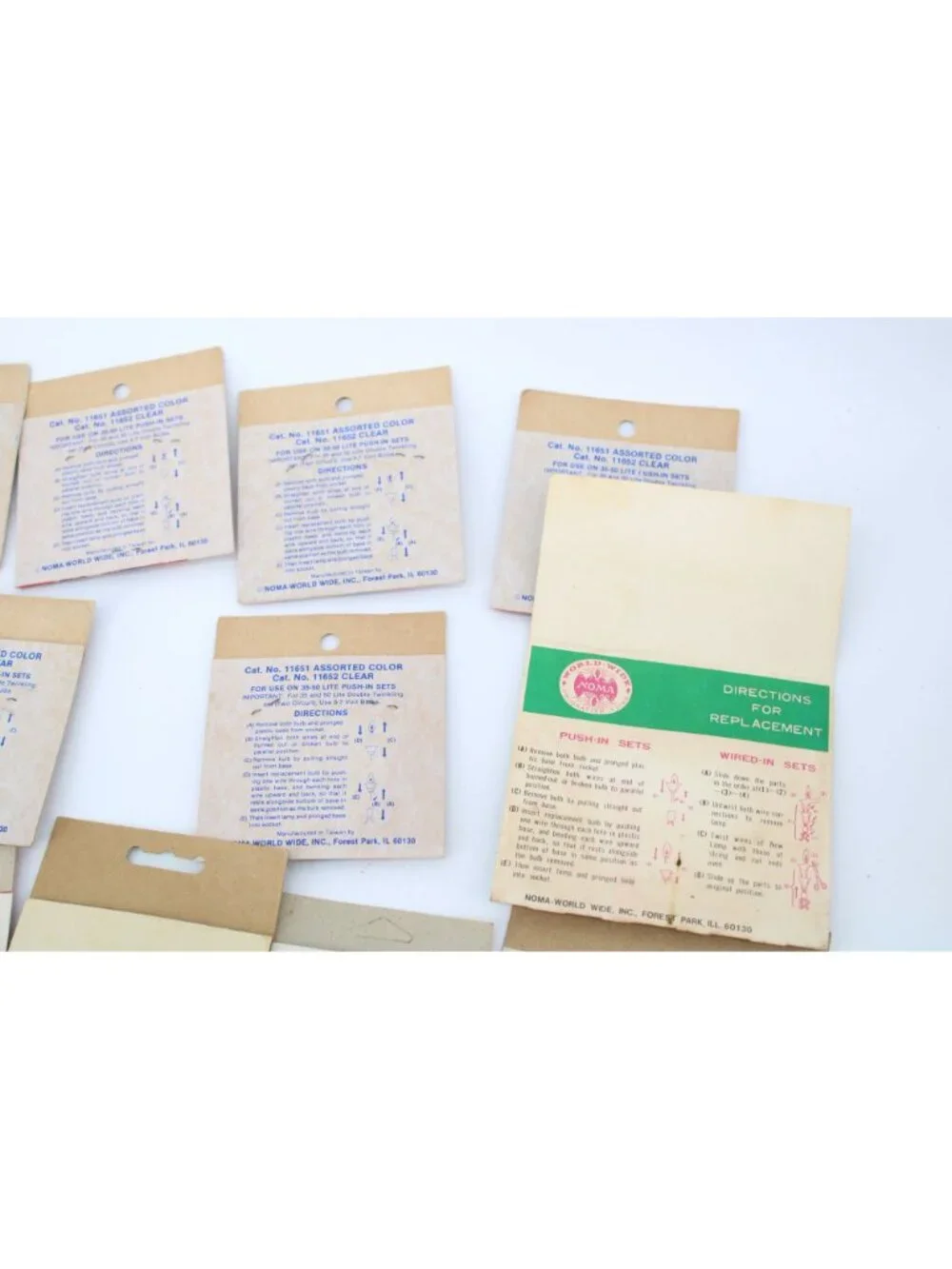 Noma Fields universal replacement bulbs GE midget 13 Vintage Packages 94329